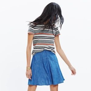 Madewell Denim Piazza Skater Skirt F1542